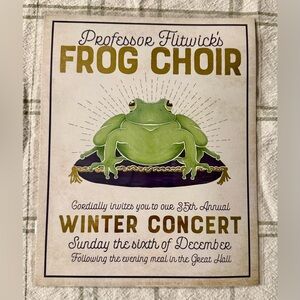 Professor Flitwick’s Frog Choir Art Print — Harry Potter Inspired – 8x10